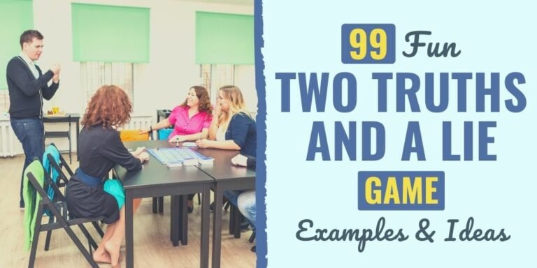 99 Enjoyable Two Truths and a Lie Sport Examples & Concepts