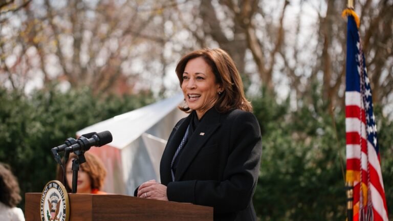 Kamala Harris Championed Paid Household Depart in Her First Presidential Marketing campaign Rally