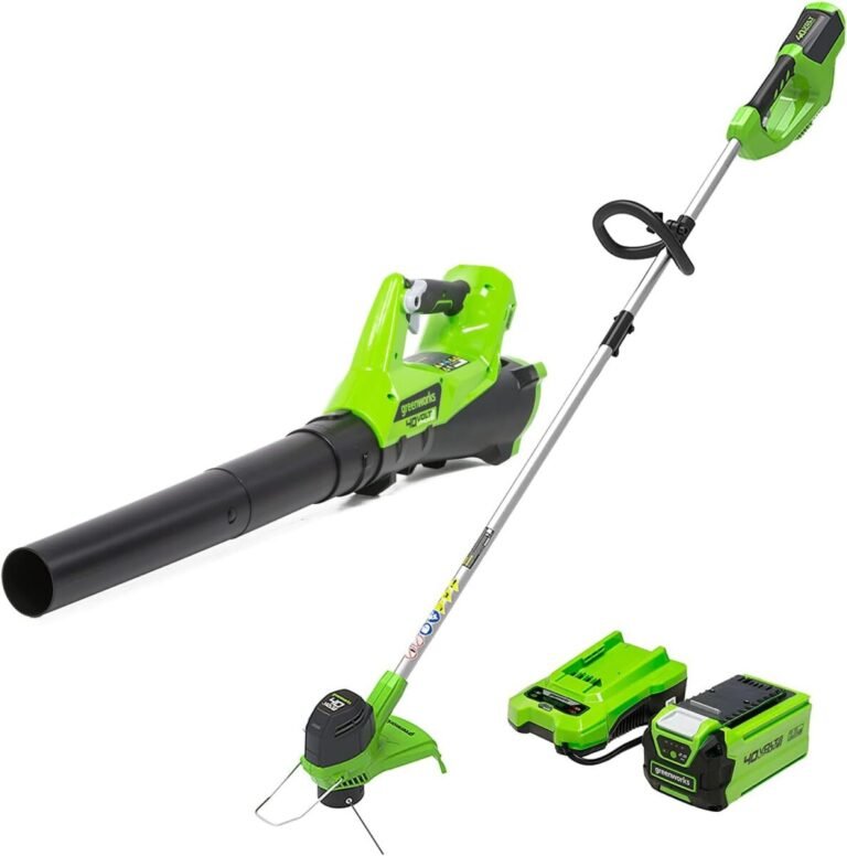 Prime Day Deal: Save 30% on a Greenworks String Trimmer/Blower Package!