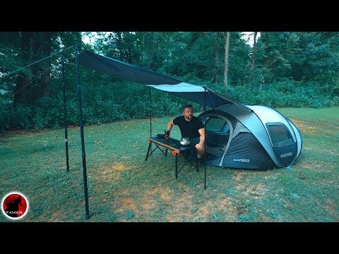 The Out of doors Gear Overview: Tenting within the LARGEST WEIRDEST Pop-up Tent I Have EVER Seen