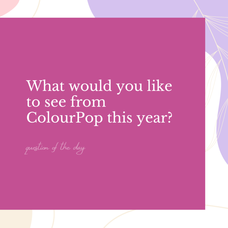 What would you wish to see from ColourPop this 12 months?