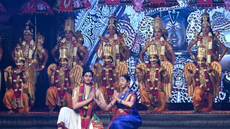 A dance manufacturing that took the viewers on a visible tour of 11 Vishnu temples