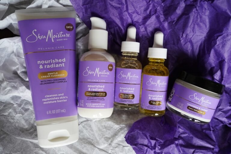 SheaMoisture Nourished & Radiant Assortment Assessment: A Melanin-Wealthy Skincare Line