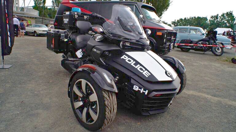 The Trike Motorbike Constructed Simply For Police